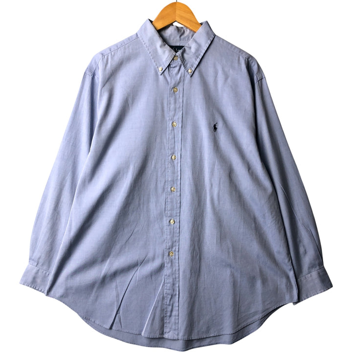 Ralph Lauren Classic Fit Long Sleeve Button Down Shirt Men's XL cotton Blue type light blue Vintage Second Hand
