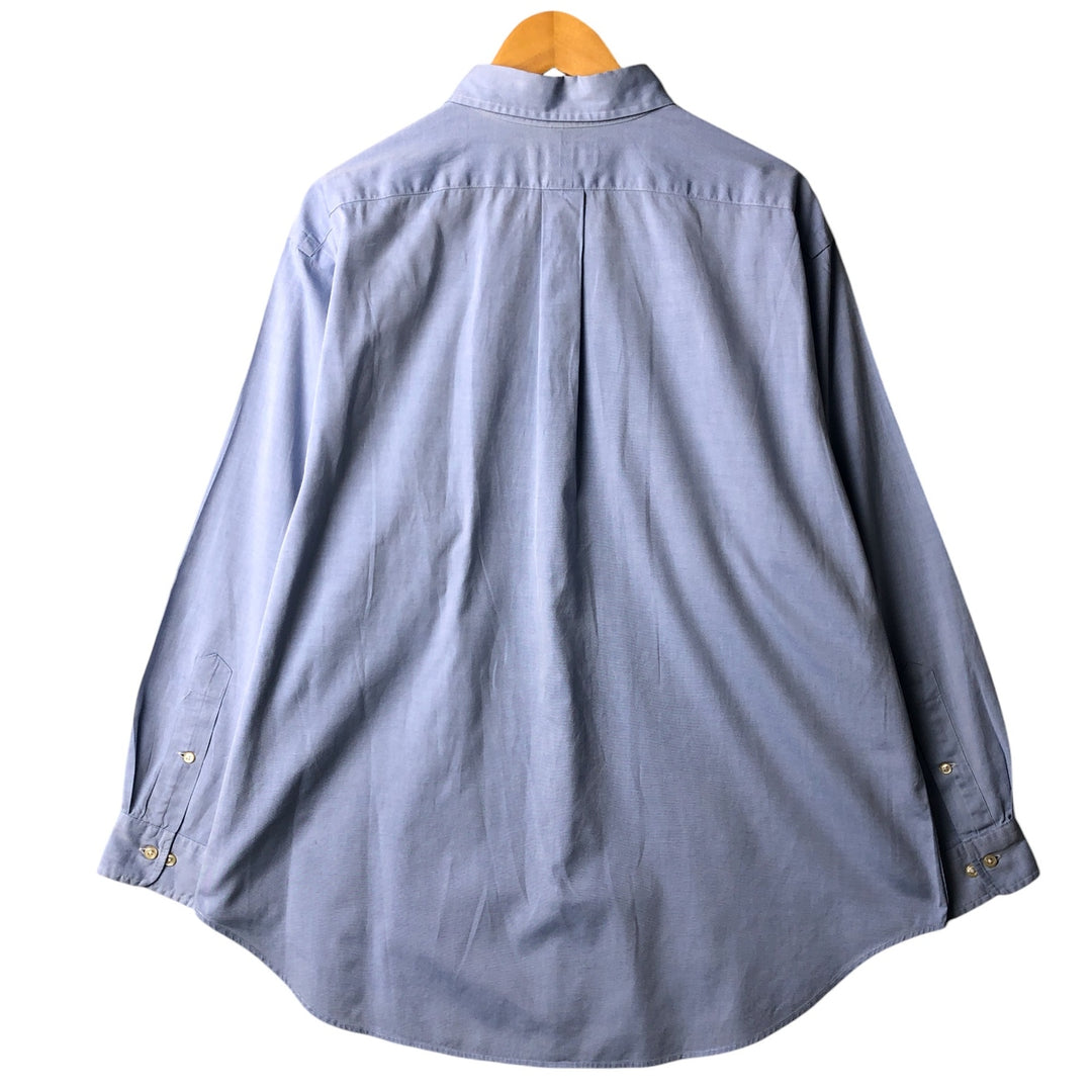 Ralph Lauren Classic Fit Long Sleeve Button Down Shirt Men's XL cotton Blue type light blue Vintage Second Hand