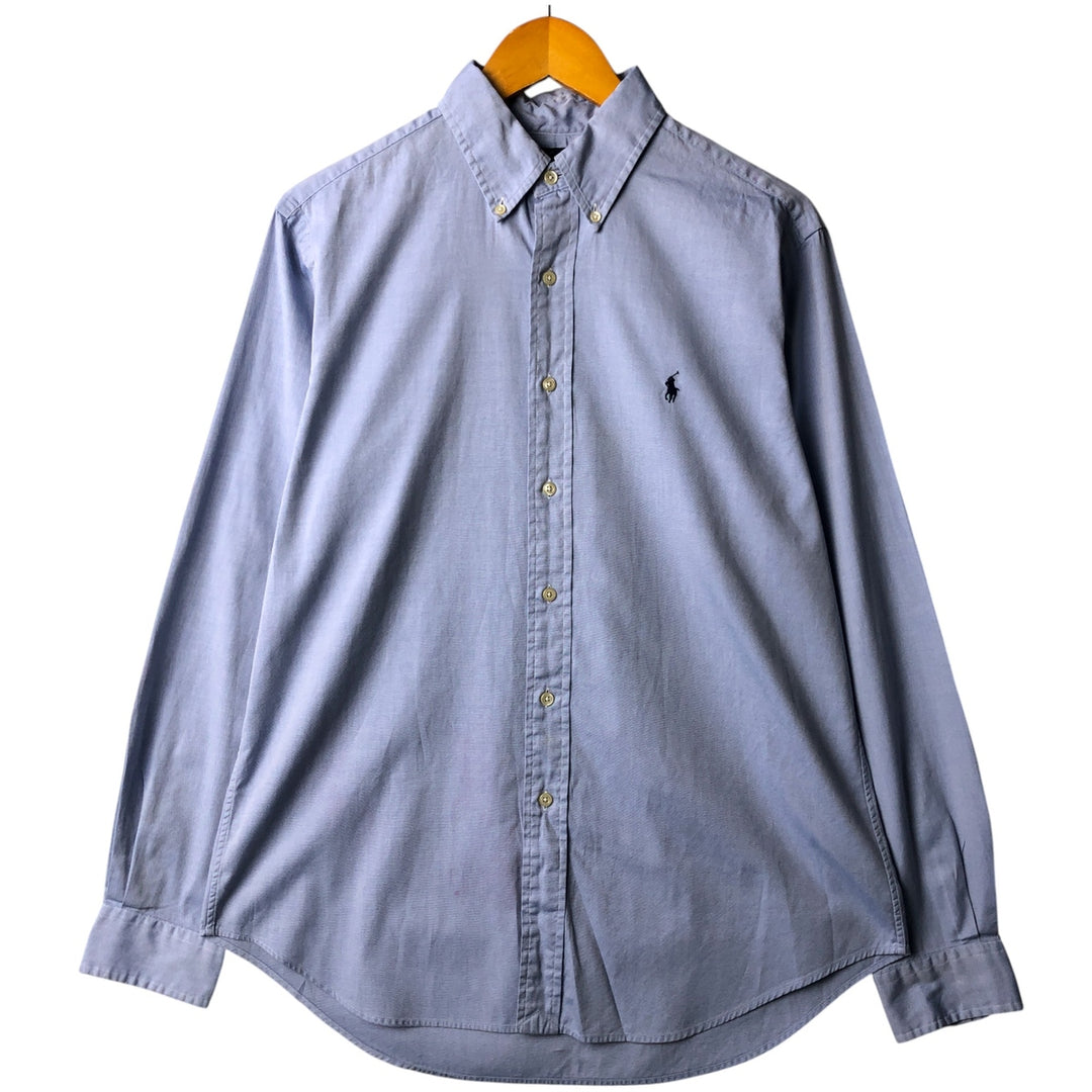 Ralph Lauren Classic Fit long sleeve button down shirt, men's size M cotton Blue type light blue Vintage Second Hand