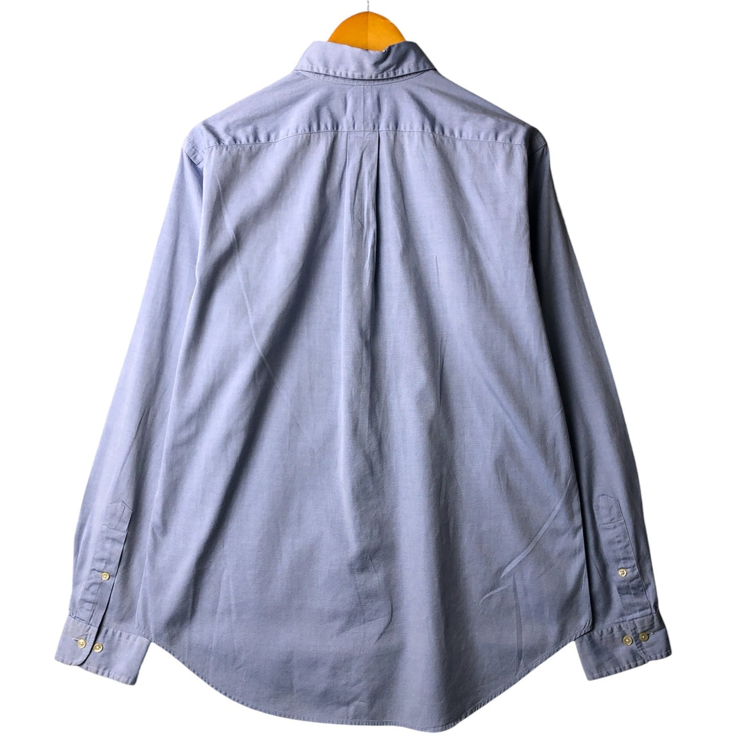 Ralph Lauren Classic Fit long sleeve button down shirt, men's size M cotton Blue type light blue Vintage Second Hand