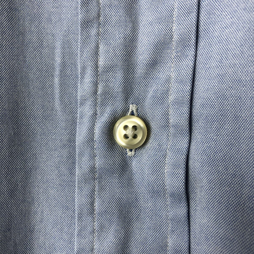 Ralph Lauren Classic Fit long sleeve button down shirt, men's size M cotton Blue type light blue Vintage Second Hand