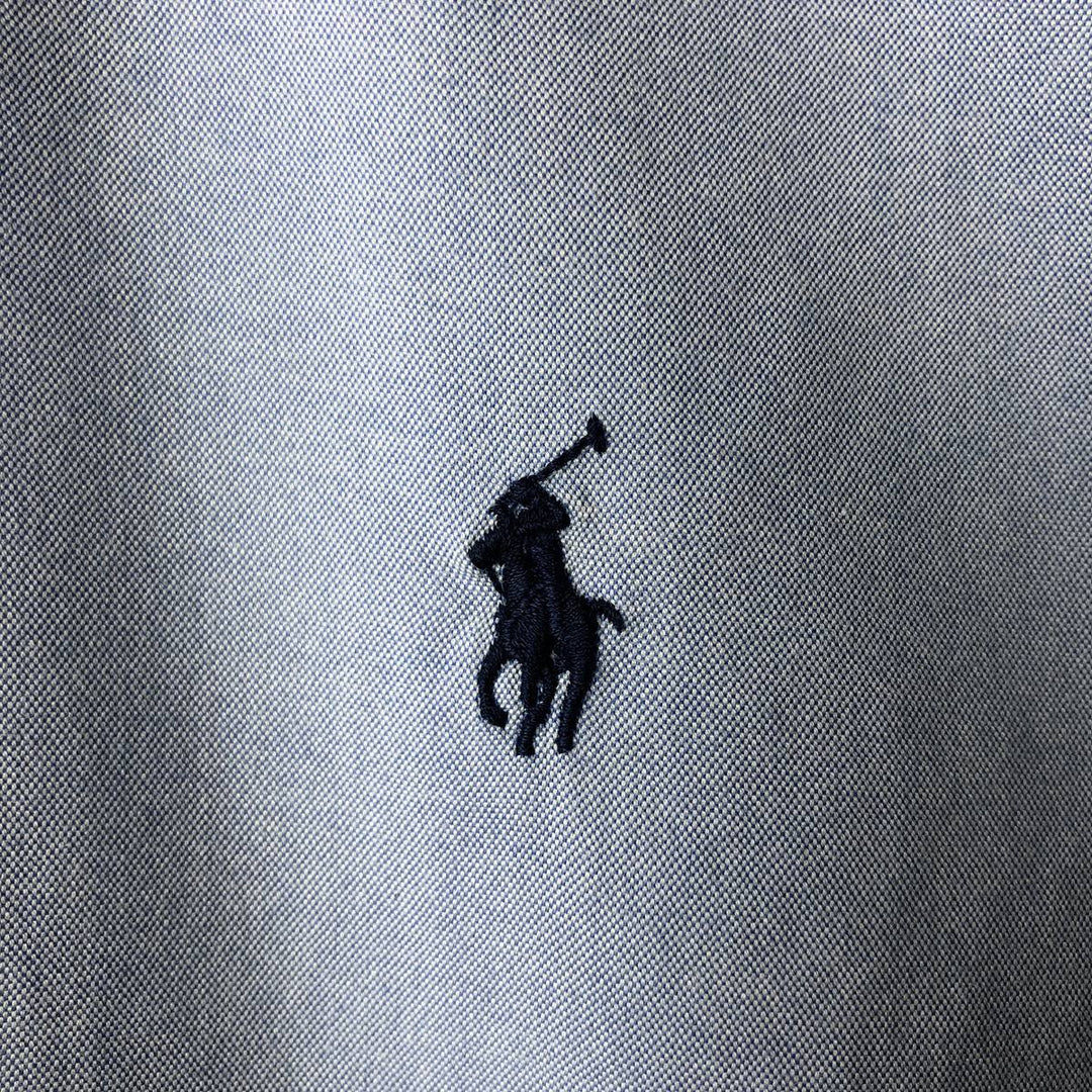 Ralph Lauren Classic Fit long sleeve button down shirt, men's size M cotton Blue type light blue Vintage Second Hand