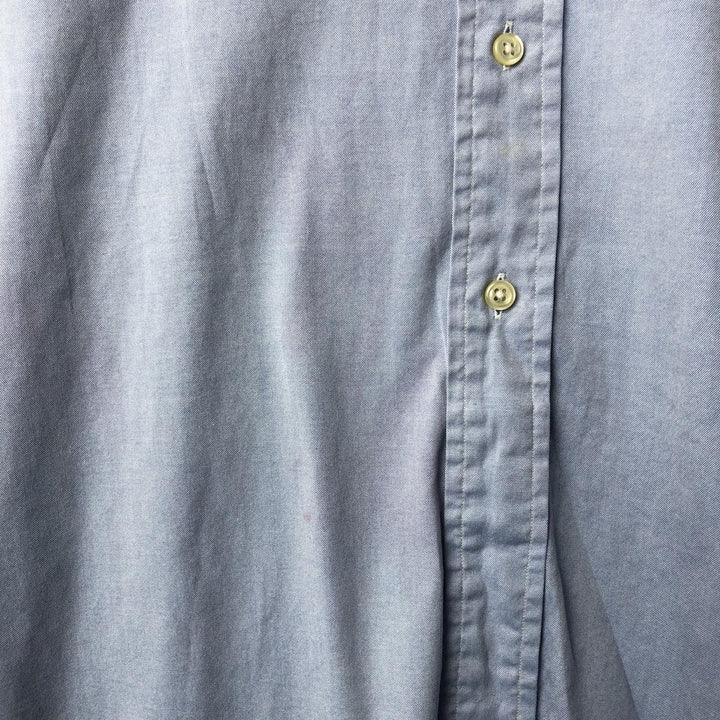 Ralph Lauren Classic Fit long sleeve button down shirt, men's size M cotton Blue type light blue Vintage Second Hand
