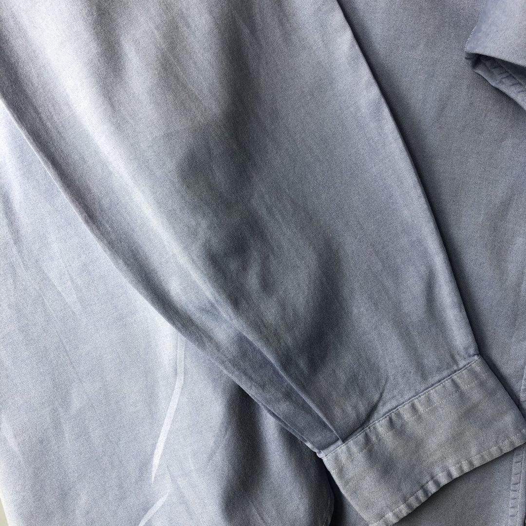 Ralph Lauren Classic Fit long sleeve button down shirt, men's size M cotton Blue type light blue Vintage Second Hand