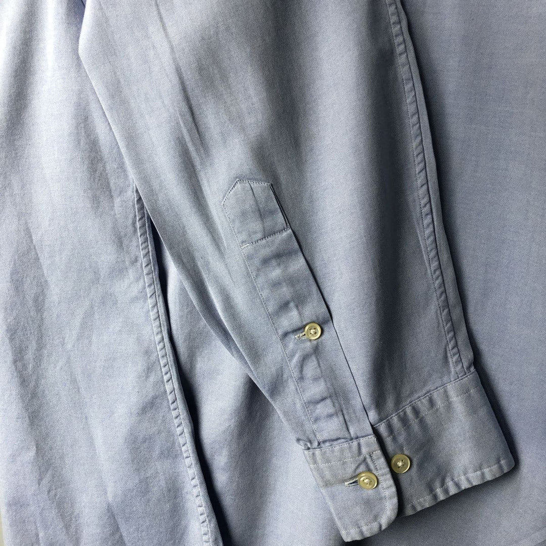 Ralph Lauren Classic Fit long sleeve button down shirt, men's size M cotton Blue type light blue Vintage Second Hand