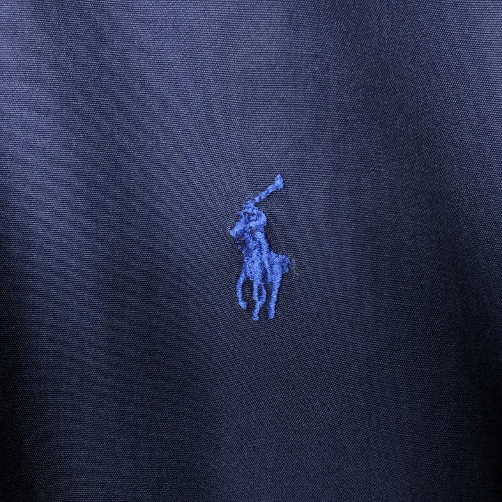Ralph Lauren BLAKE long sleeve button down shirt, men's size L cotton navy blue type Vintage Second Hand