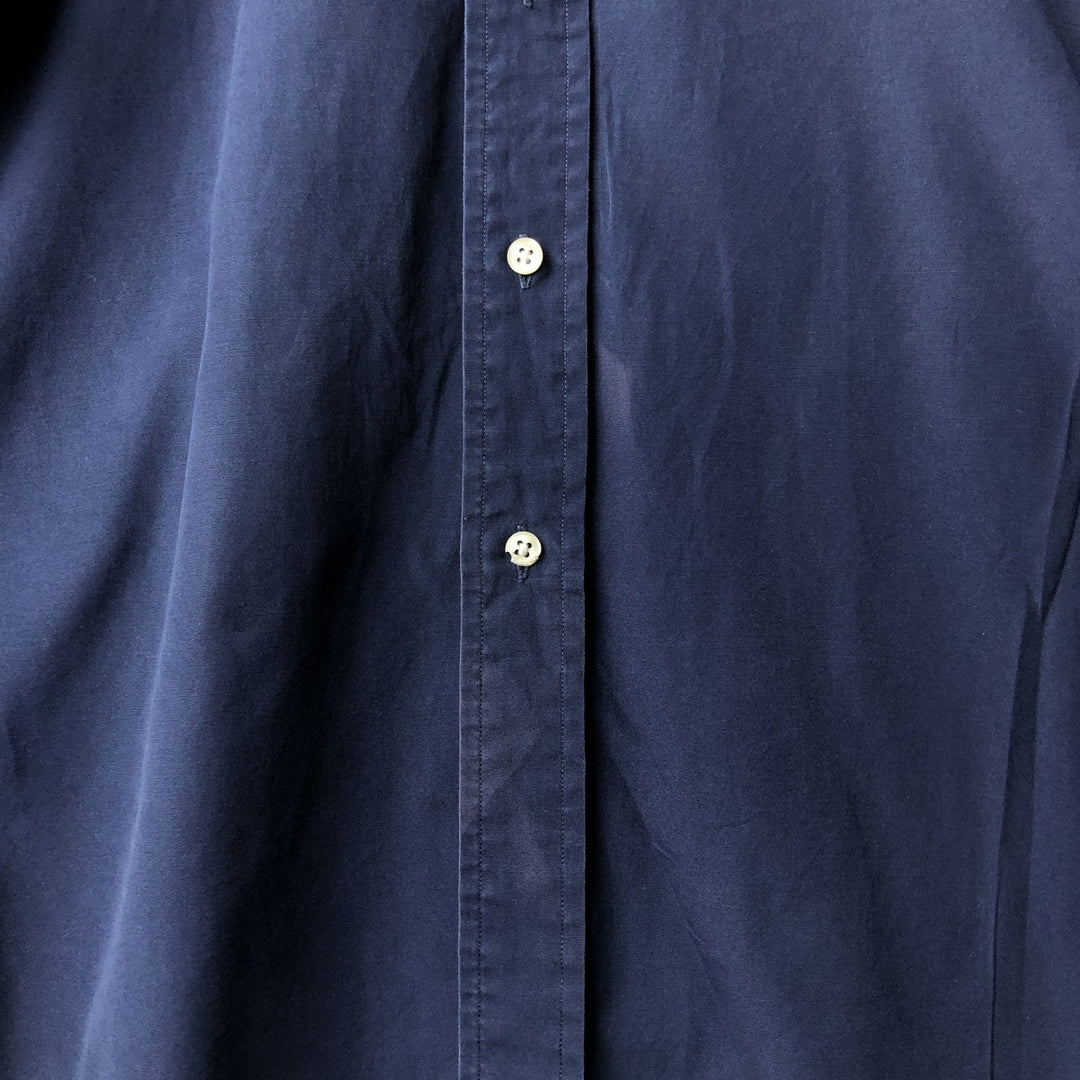 Ralph Lauren BLAKE long sleeve button down shirt, men's size L cotton navy blue type Vintage Second Hand