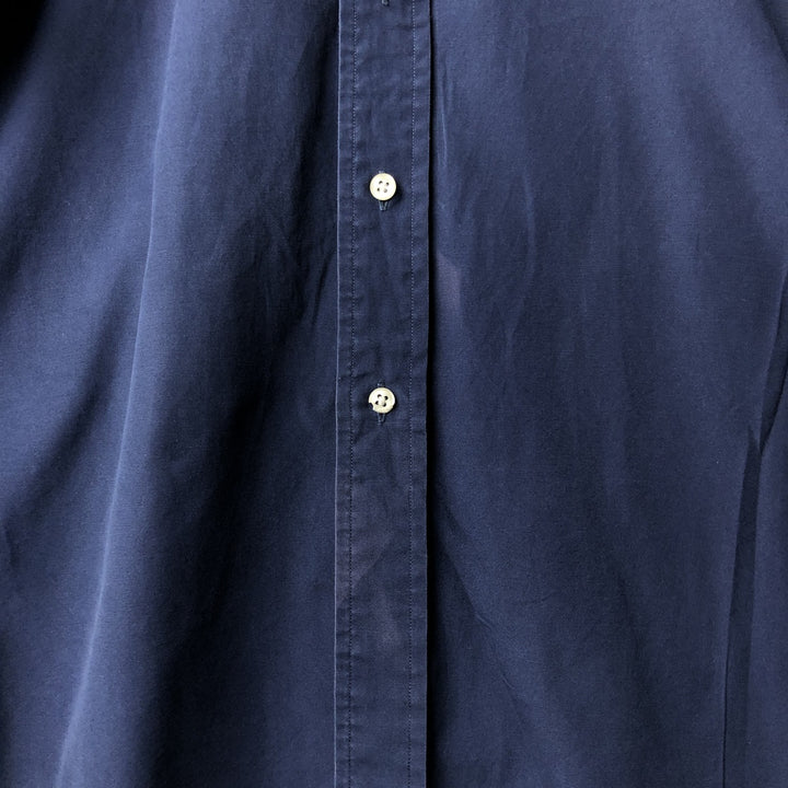 Ralph Lauren BLAKE long sleeve button down shirt, men's size L cotton navy blue type Vintage Second Hand