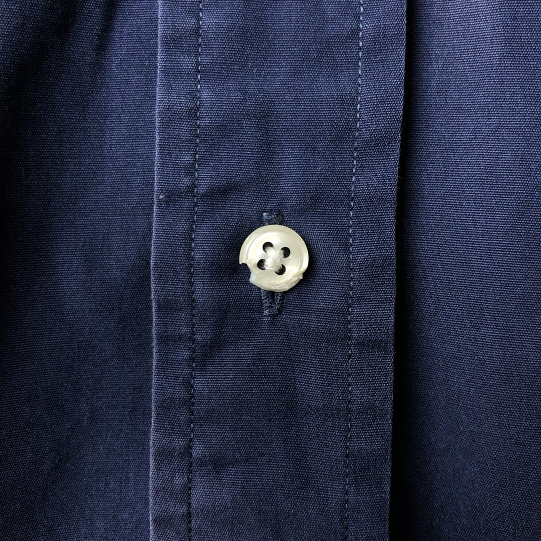 Ralph Lauren BLAKE long sleeve button down shirt, men's size L cotton navy blue type Vintage Second Hand