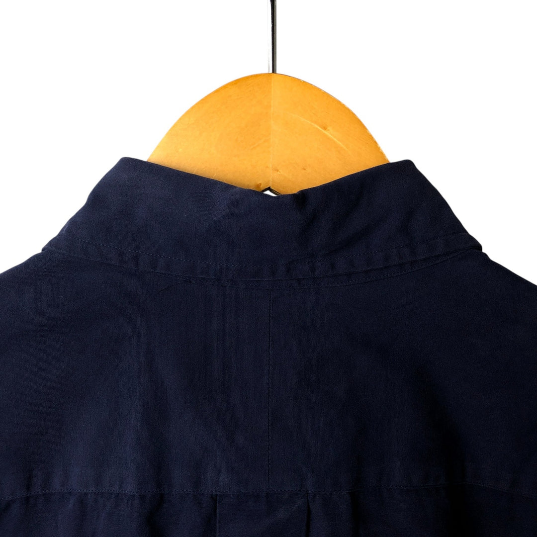 Ralph Lauren long sleeve button down shirt, men's size L cotton navy blue type Vintage Second Hand