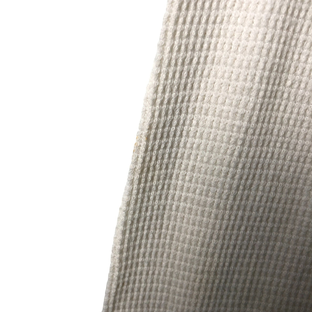 Vintage 90'S JE MORGAN Thermal Long T-shirt, waffle, Made in USA, Men's Size Small cotton pale white type Vintage Second Hand