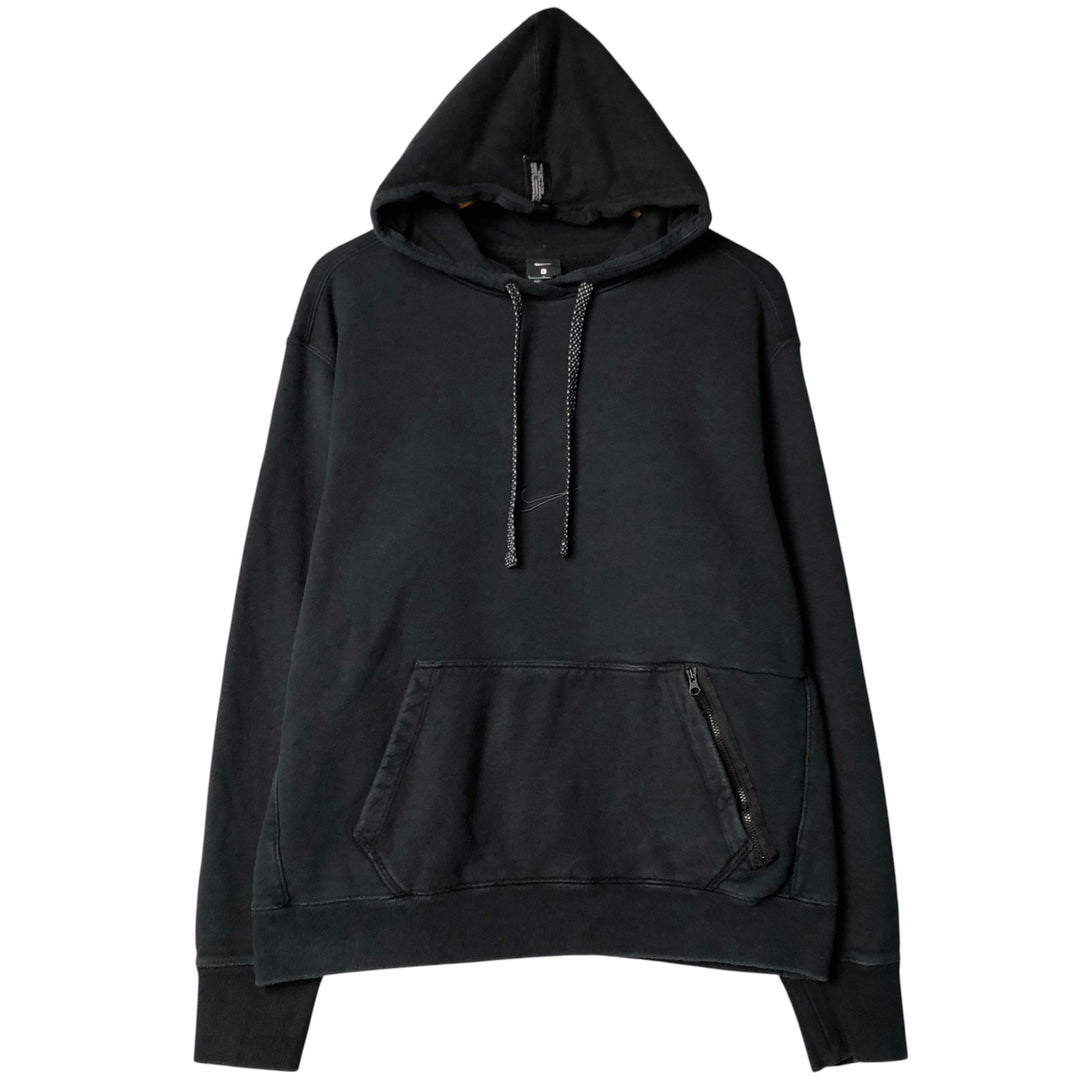 Nike Sweat Pullover Hoodie, Men's Size L cotton black type Vintage Second Hand