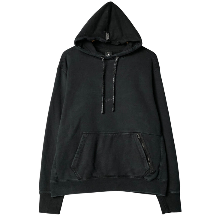 Nike Sweat Pullover Hoodie, Men's Size L cotton black type Vintage Second Hand