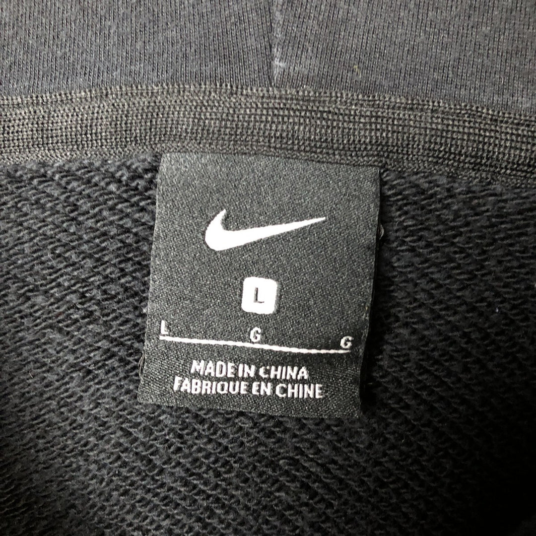 Nike Sweat Pullover Hoodie, Men's Size L cotton black type Vintage Second Hand