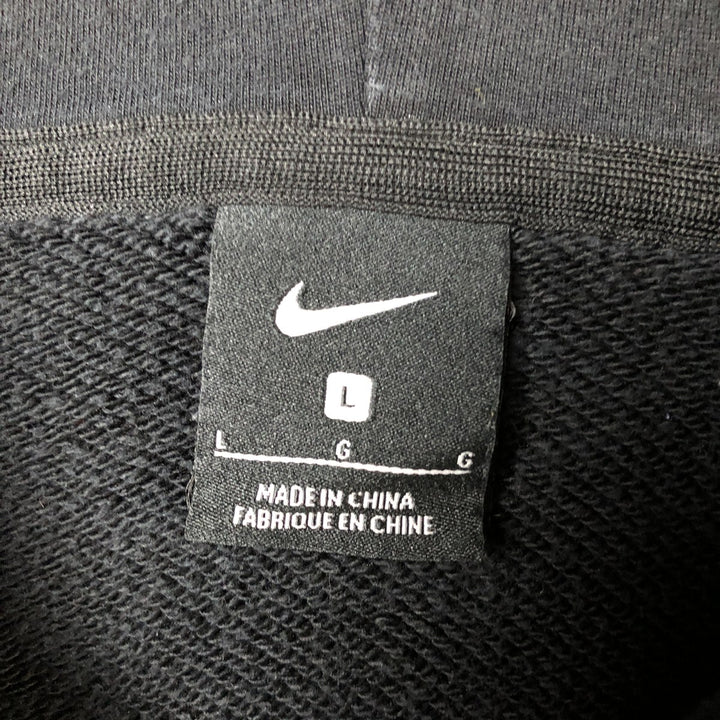 Nike Sweat Pullover Hoodie, Men's Size L cotton black type Vintage Second Hand