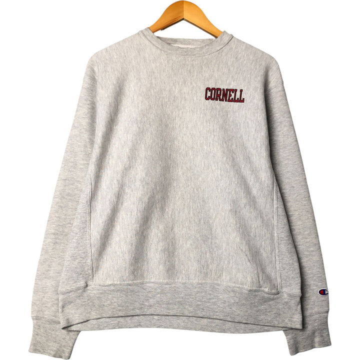 2000'S Champion Original Reverse Weave Cornell College Sweatshirt, Men's Size Medium cotton gray type Vintage Second Hand