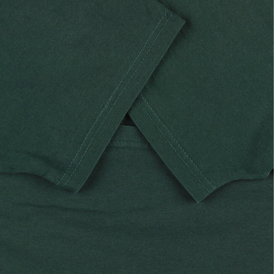 Fruit of the Loom Best Message Print T-Shirt, Men's Size L cotton Green type dark green Vintage Second Hand