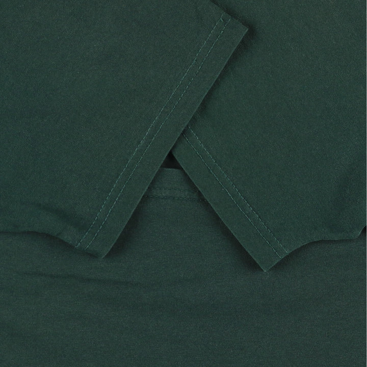Fruit of the Loom Best Message Print T-Shirt, Men's Size L cotton Green type dark green Vintage Second Hand