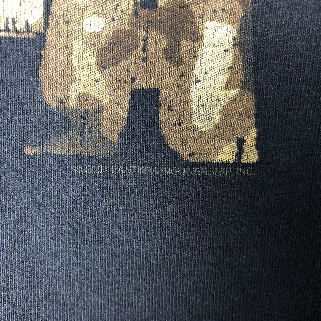 ALSTYLE APPAREL and ACTIVEWEAR PANTERA Snake Print Python Pattern Band T-Shirt, Made in USA, Men's XXL cotton black type Vintage Second Hand