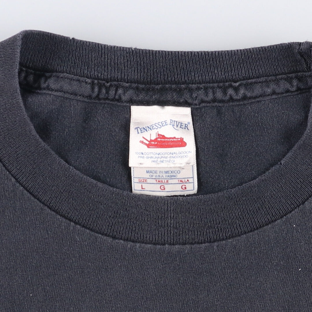 Tennessee River System of a Down band T-shirt, men's size L cotton black type Vintage Second Hand