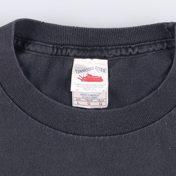 Tennessee River System of a Down band T-shirt, men's size L cotton black type Vintage Second Hand