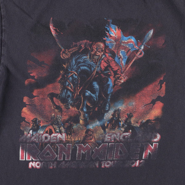 Delta IRON MAIDEN Band T-Shirt, Men's Size L cotton black type Vintage Second Hand
