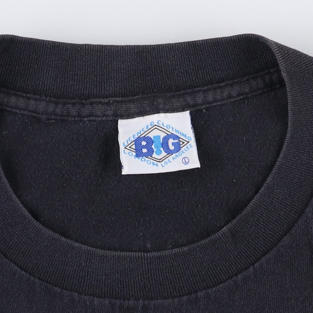 2000'S B!G IRON MAIDEN band T-shirt, men's size L cotton black type Vintage Second Hand