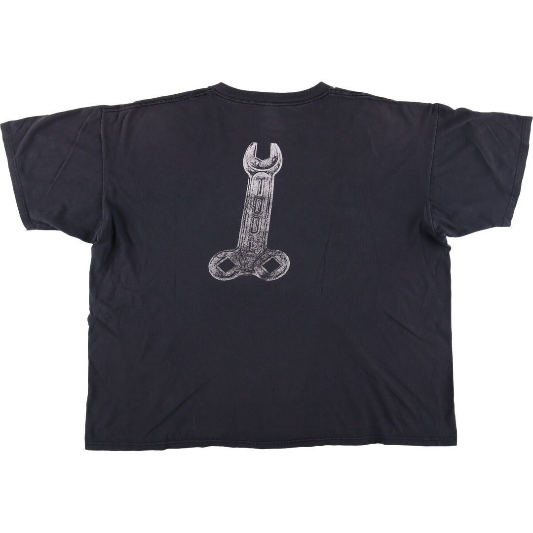 Anvil TOOL Oversized Band T-Shirt, Men's XXXL cotton black type Vintage Second Hand