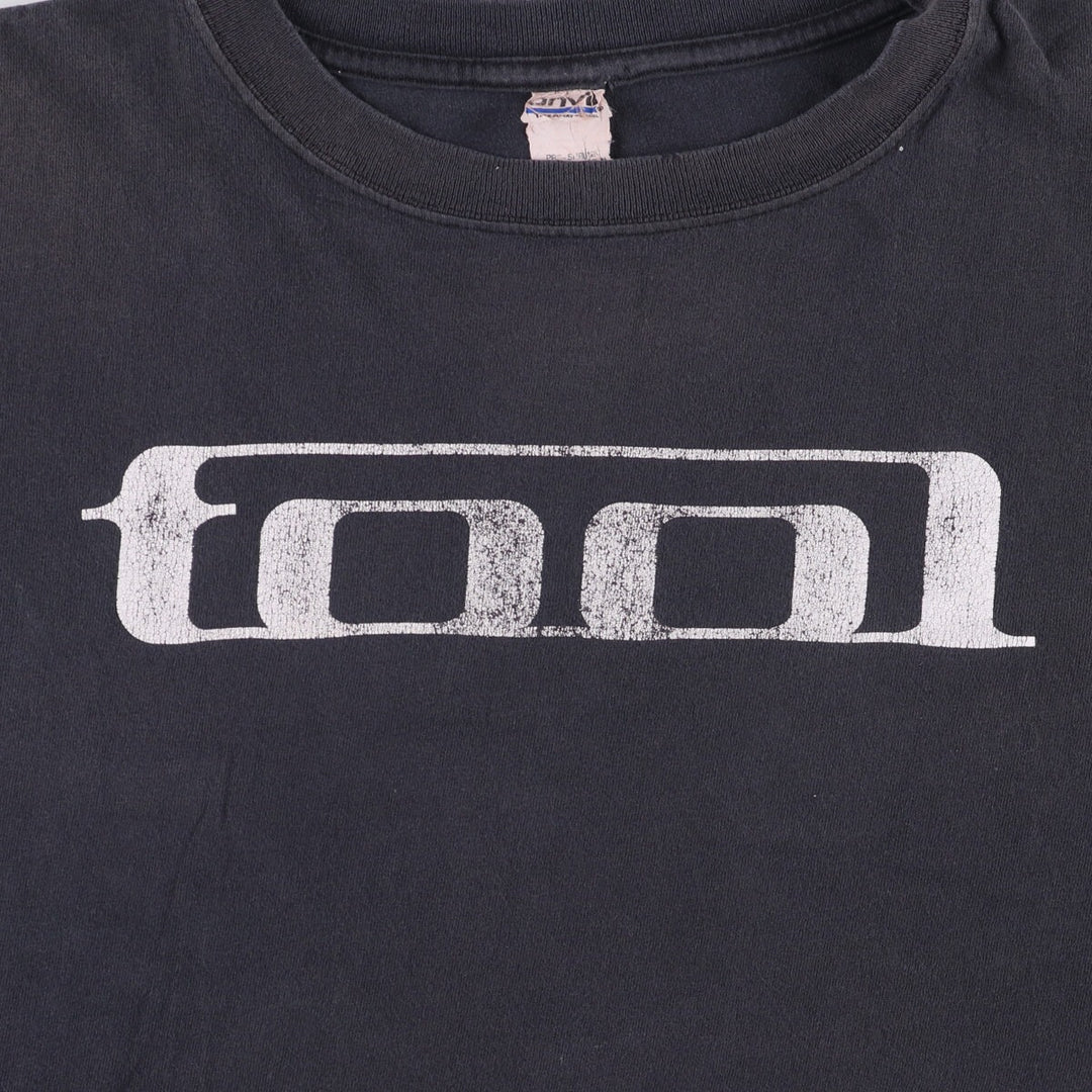 Anvil TOOL Oversized Band T-Shirt, Men's XXXL cotton black type Vintage Second Hand
