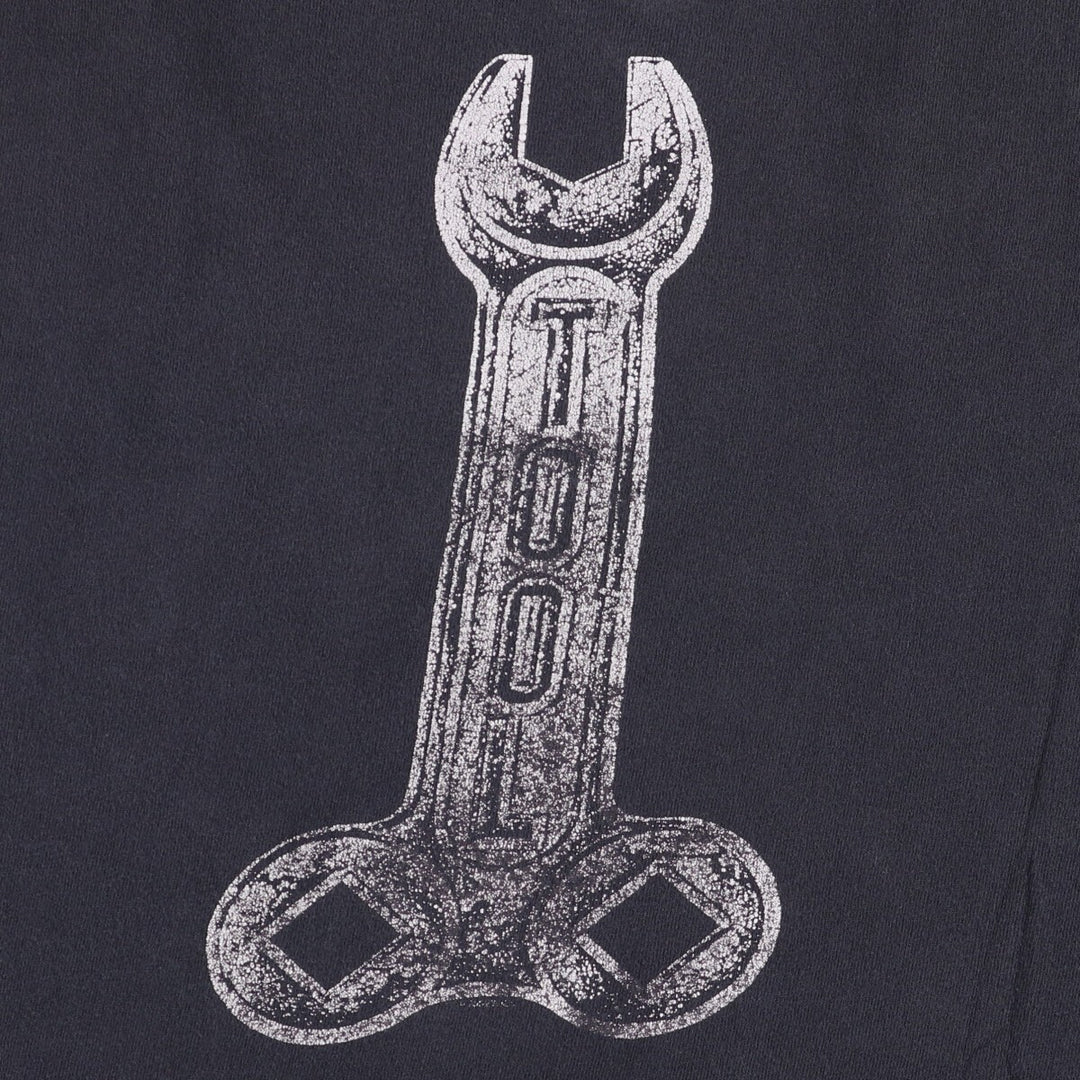 Anvil TOOL Oversized Band T-Shirt, Men's XXXL cotton black type Vintage Second Hand