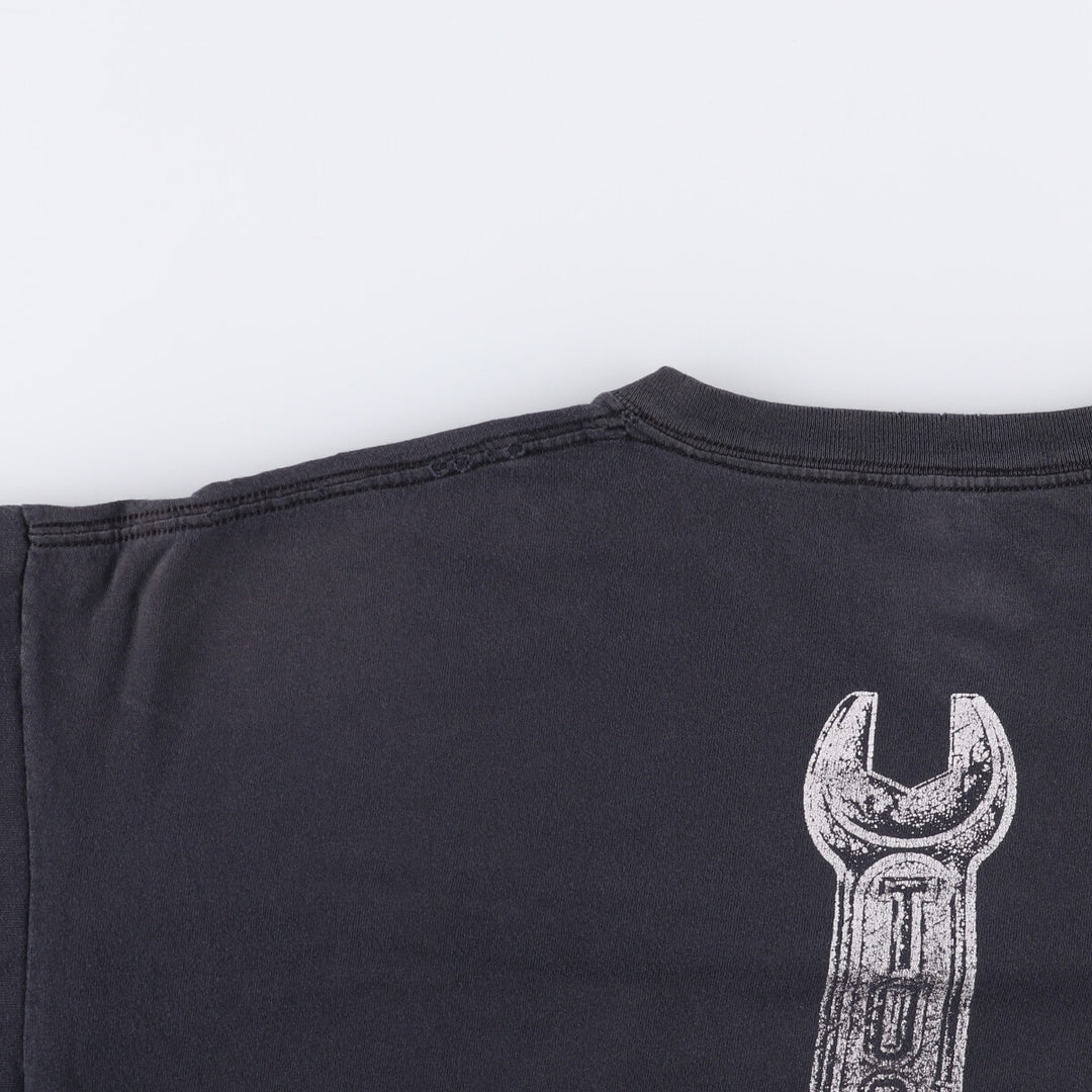 Anvil TOOL Oversized Band T-Shirt, Men's XXXL cotton black type Vintage Second Hand