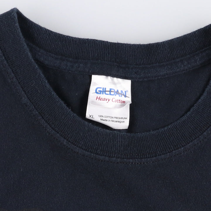 Gildan Misfits Skull Pattern Band T-shirt, Men's XL size cotton black type Vintage Second Hand