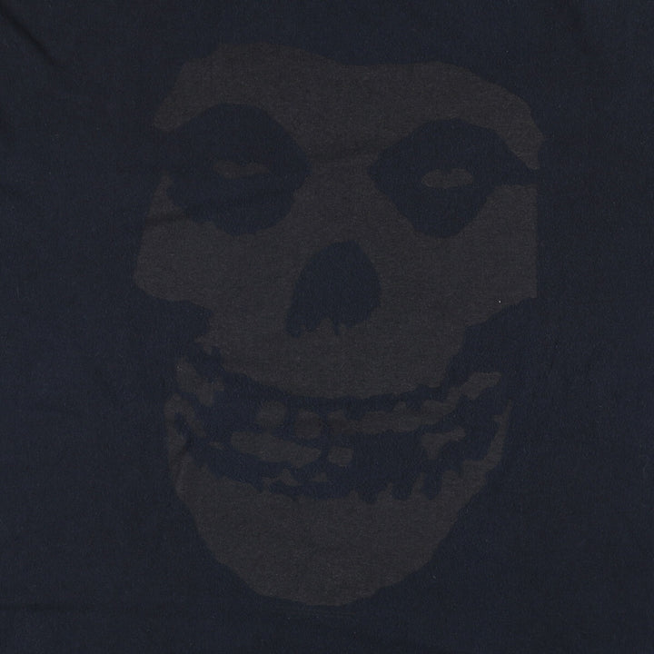 Gildan Misfits Skull Pattern Band T-shirt, Men's XL size cotton black type Vintage Second Hand