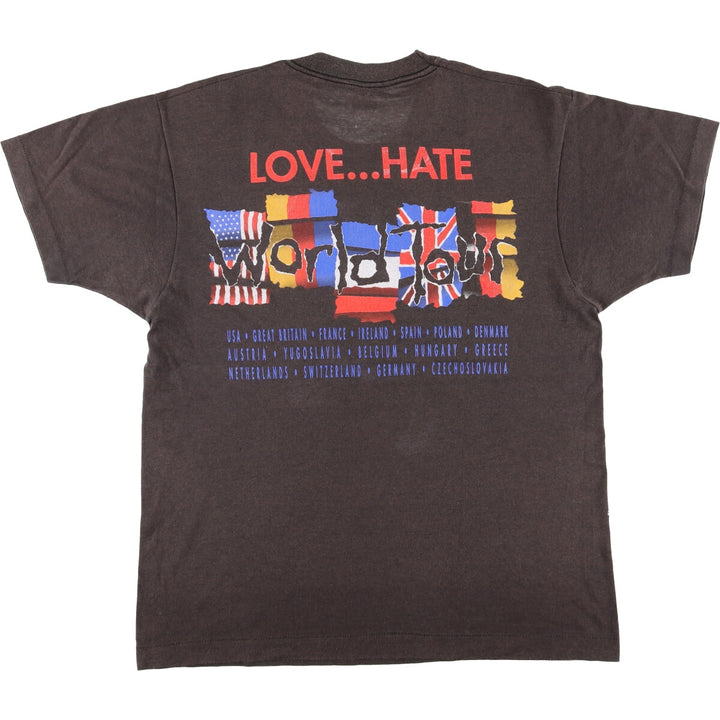 90'S Screen Stars SACRED REICH Band T-Shirt, Made in USA, Men's Size XL cotton Charcoal Vintage Second Hand