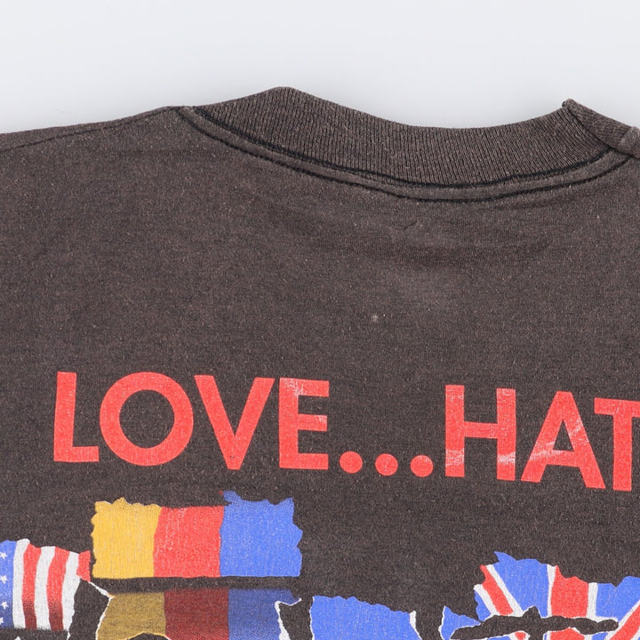 90'S Screen Stars SACRED REICH Band T-Shirt, Made in USA, Men's Size XL cotton Charcoal Vintage Second Hand