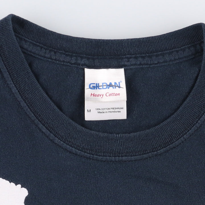 Gildan Misfits Skull Pattern Band T-shirt, Men's M size cotton black type Vintage Second Hand