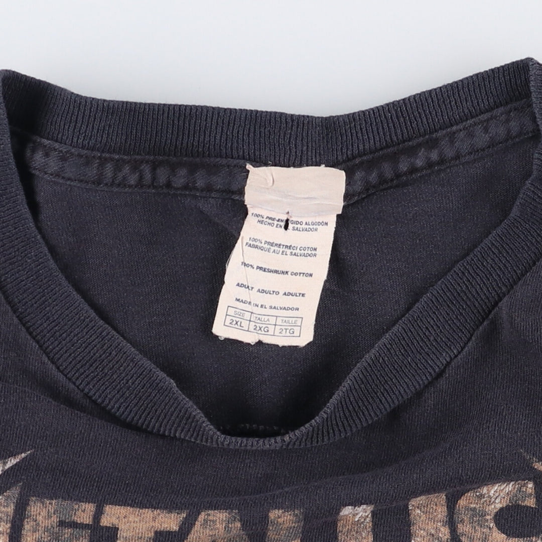 METALLICA Skull Pattern Band T-shirt, Band Tee, Men's XXL cotton black type Vintage Second Hand
