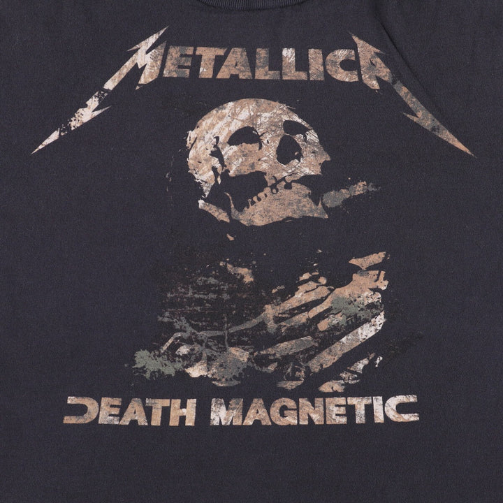 METALLICA Skull Pattern Band T-shirt, Band Tee, Men's XXL cotton black type Vintage Second Hand