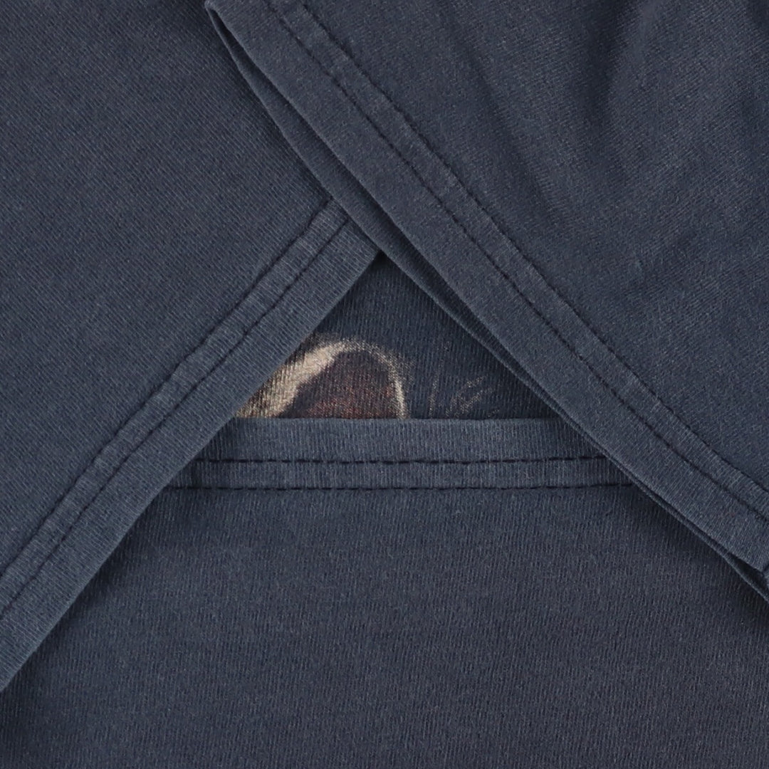 Gildan Slayer Skull Pattern Band T-Shirt, Men's Size Medium cotton black type Vintage Second Hand