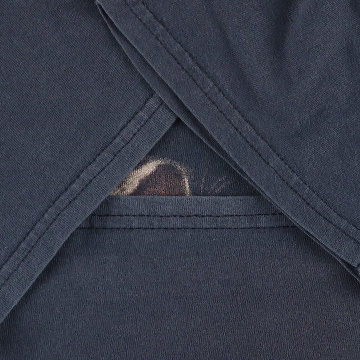 Gildan Slayer Skull Pattern Band T-Shirt, Men's Size Medium cotton black type Vintage Second Hand