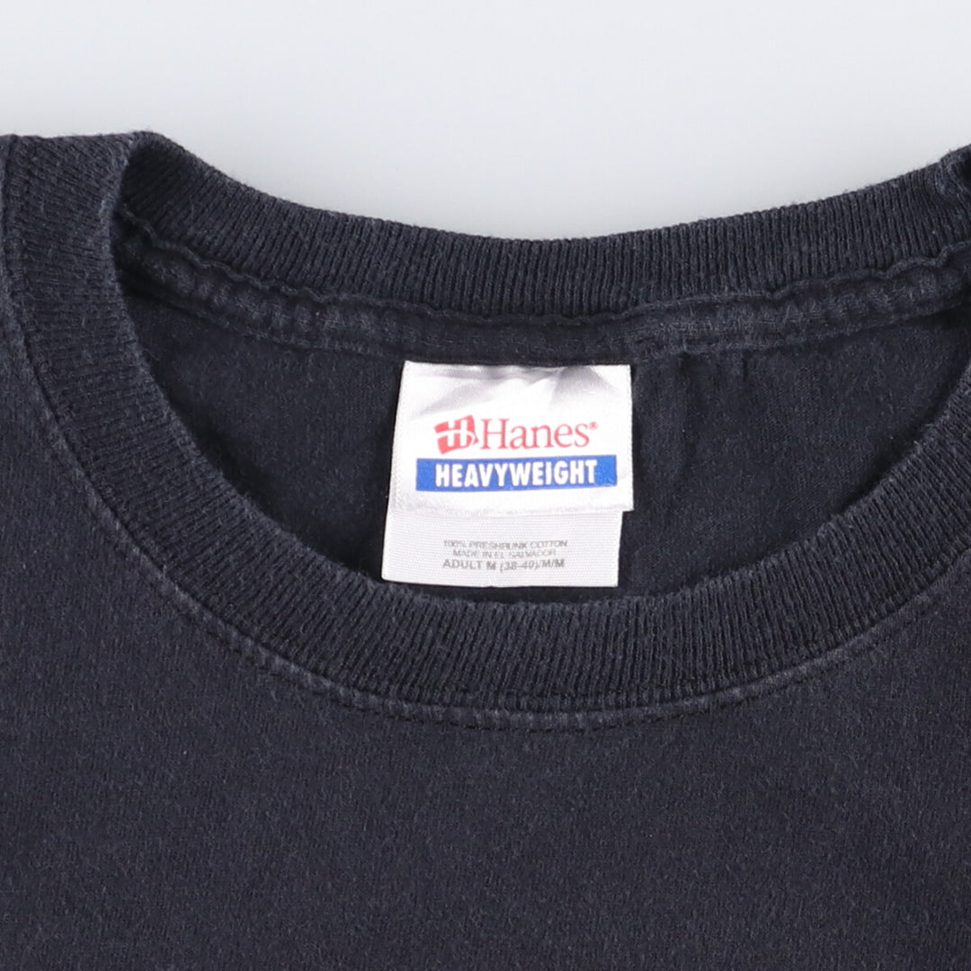 Hanes Guns N' Roses Skull Pattern Band T-Shirt, Men's Size Medium cotton black type Vintage Second Hand