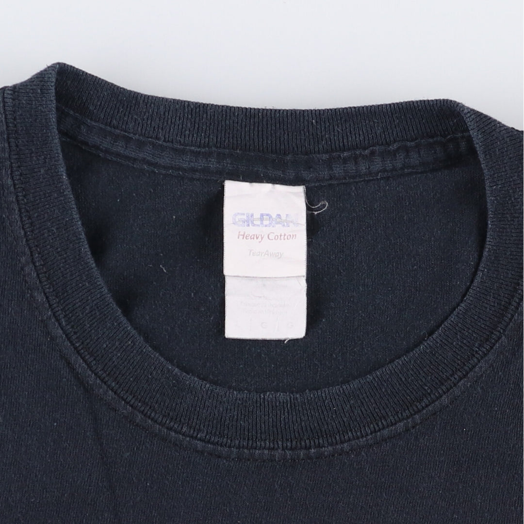 Gildan Slipknot Skull Pattern Band T-Shirt, Men's Size Large cotton black type Vintage Second Hand