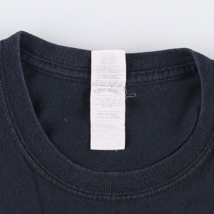 Gildan Slipknot Skull Pattern Band T-Shirt, Men's Size Large cotton black type Vintage Second Hand