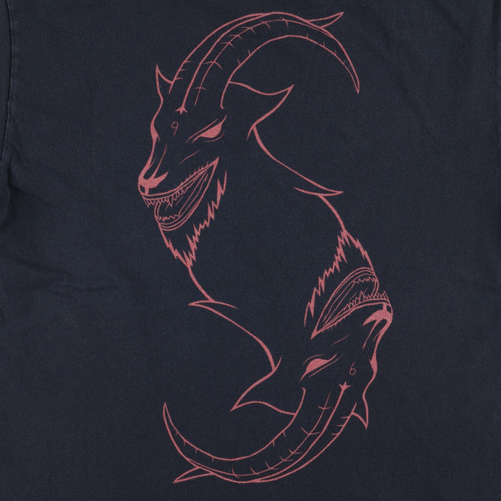 Gildan Slipknot Skull Pattern Band T-Shirt, Men's Size Large cotton black type Vintage Second Hand