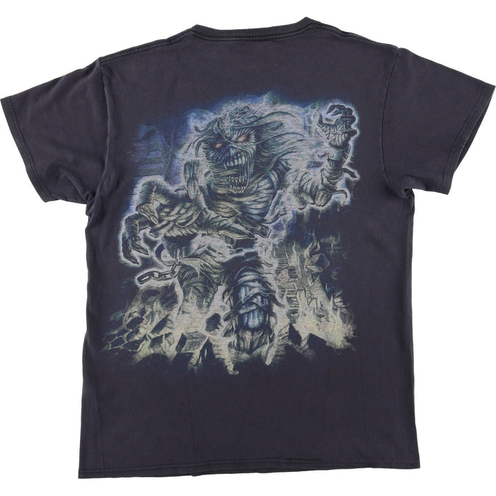 Delta IRON MAIDEN band T-shirt, size M, men's cotton black type Vintage Second Hand