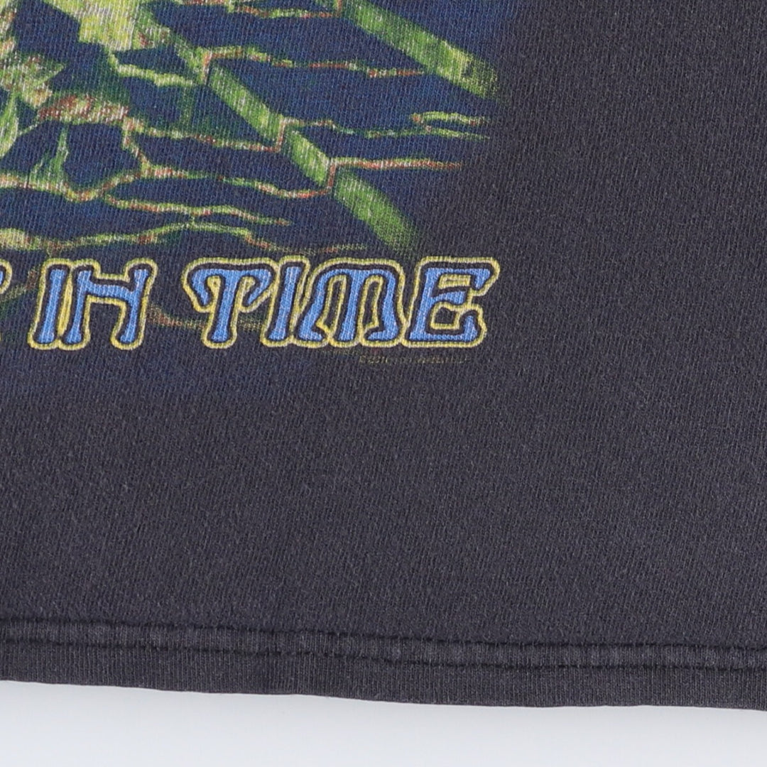 Delta IRON MAIDEN band T-shirt, size M, men's cotton black type Vintage Second Hand