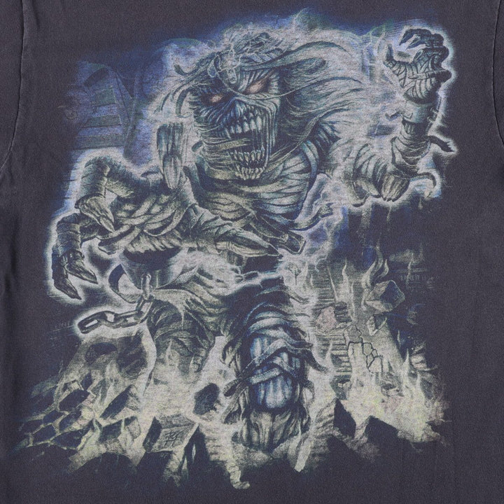 Delta IRON MAIDEN band T-shirt, size M, men's cotton black type Vintage Second Hand