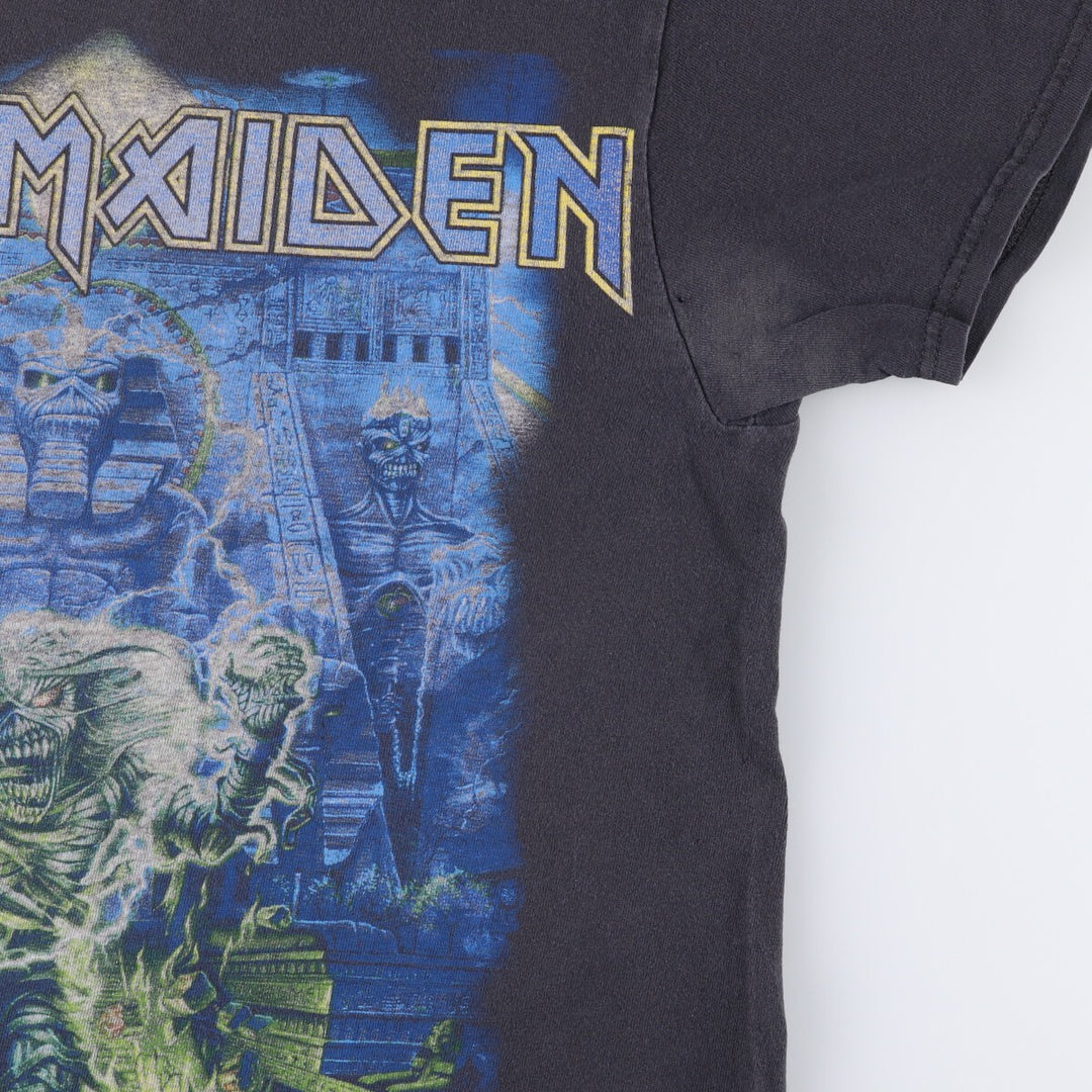 Delta IRON MAIDEN band T-shirt, size M, men's cotton black type Vintage Second Hand