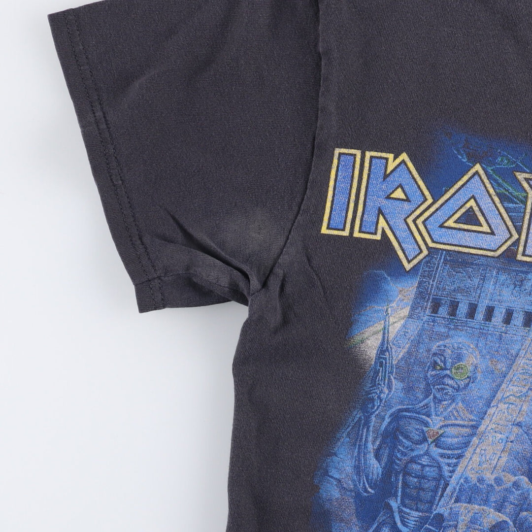 Delta IRON MAIDEN band T-shirt, size M, men's cotton black type Vintage Second Hand