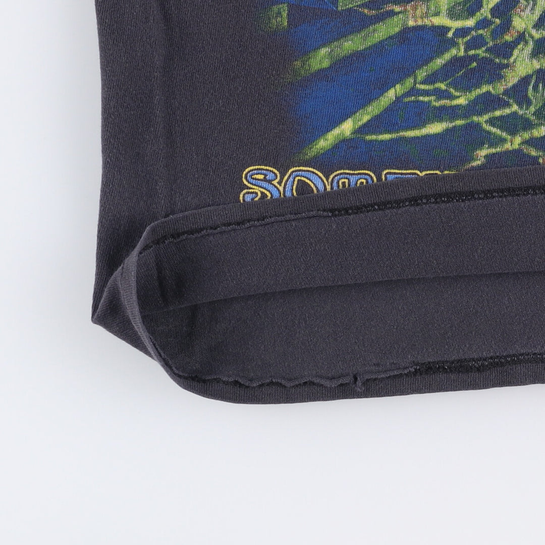 Delta IRON MAIDEN band T-shirt, size M, men's cotton black type Vintage Second Hand